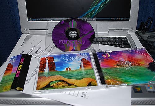 Ticket, CD, and membership card.