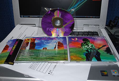 Ticket, CD, and membership card.